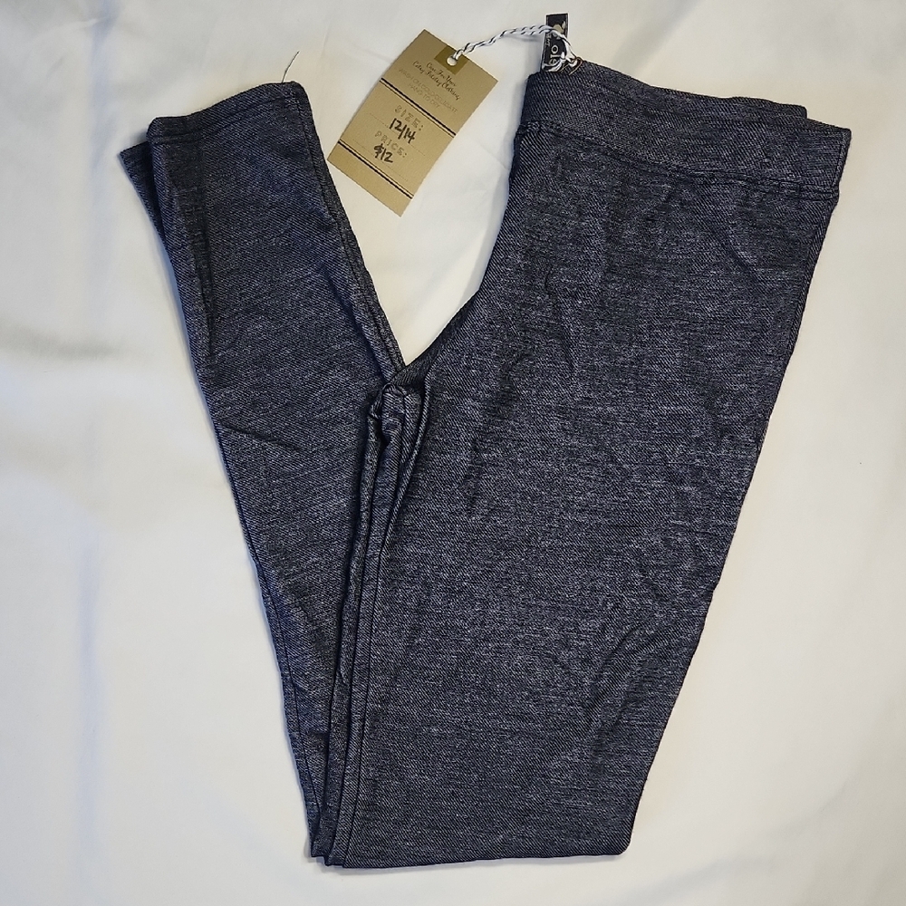 Pomelo Girls Jeggings Pants Blue Size 12/14 NWT Stretch Soft